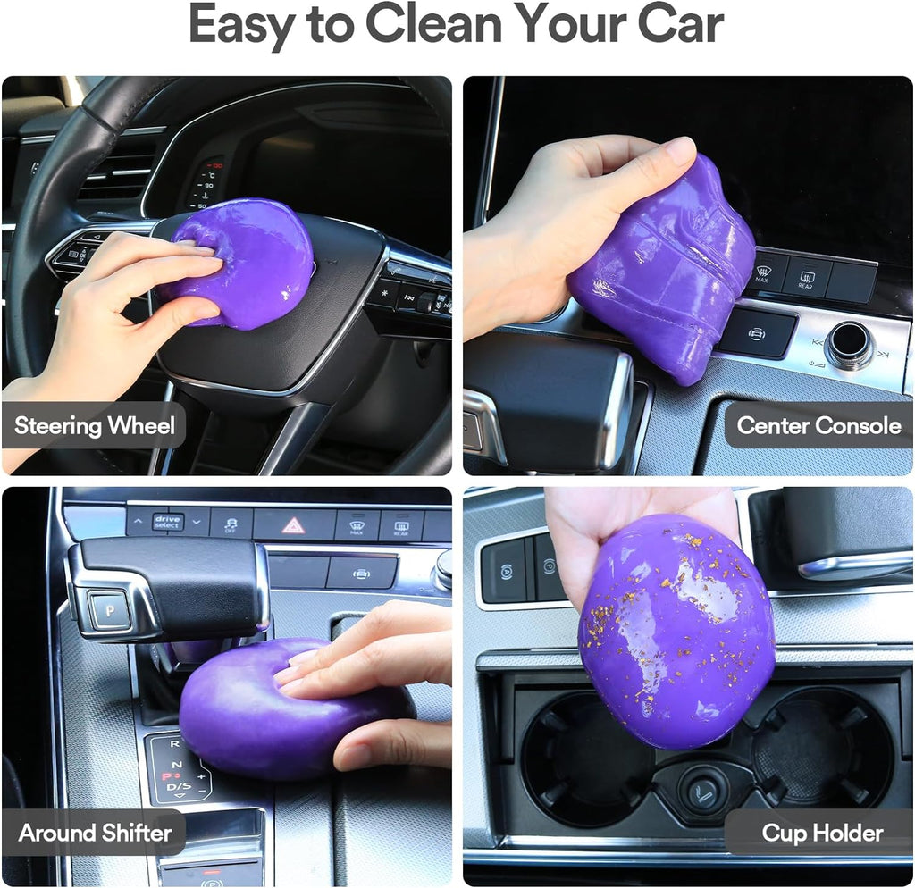 Car Cleaning Gel Detailing Putty Auto Detail Tools Car Interior Cleaner Slime Car Accessories Christmas Stocking Stuffers for Men Women Teens White Elephant Gifts Adults